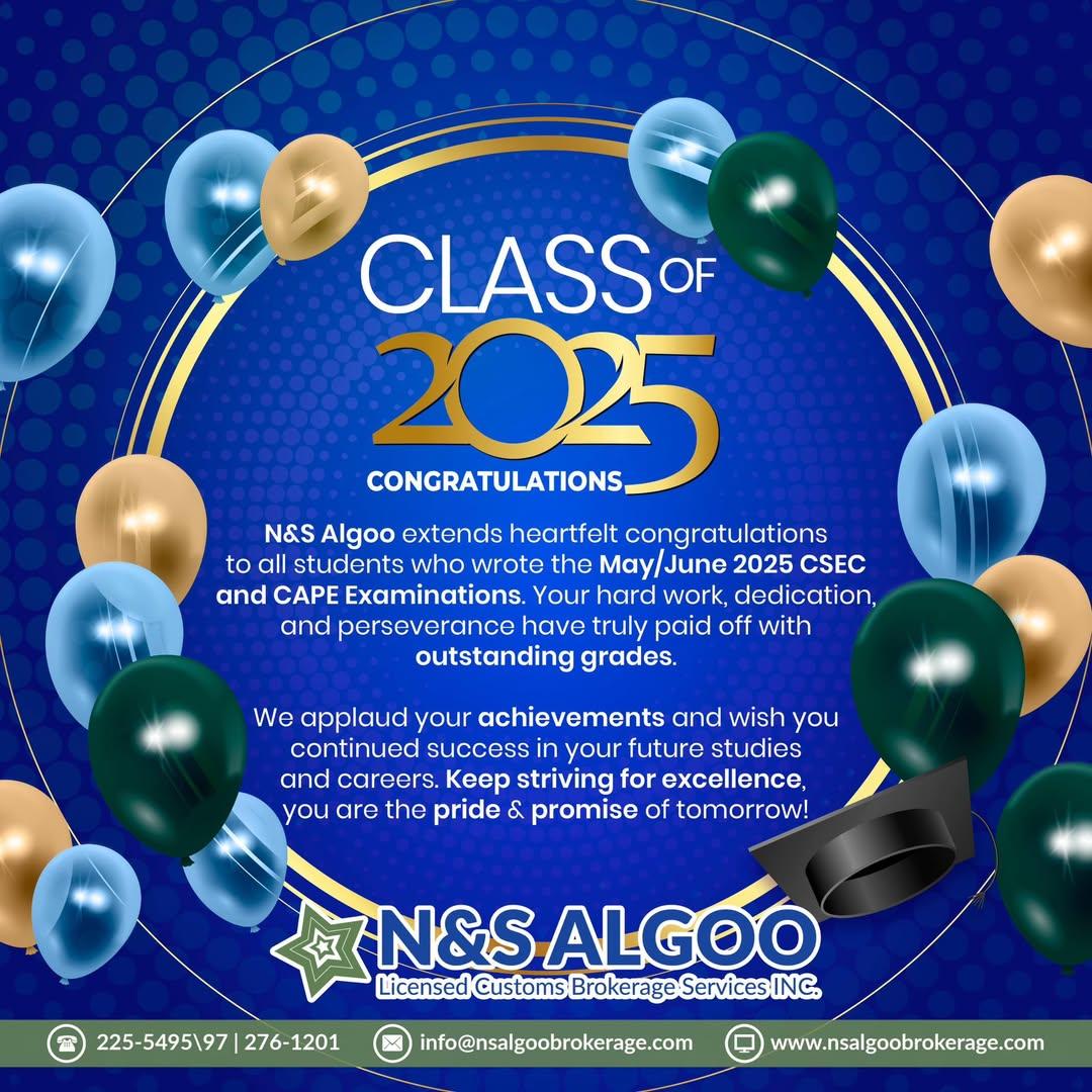 Congratulations to the May/June 2025 CSEC & CAPE Achievers